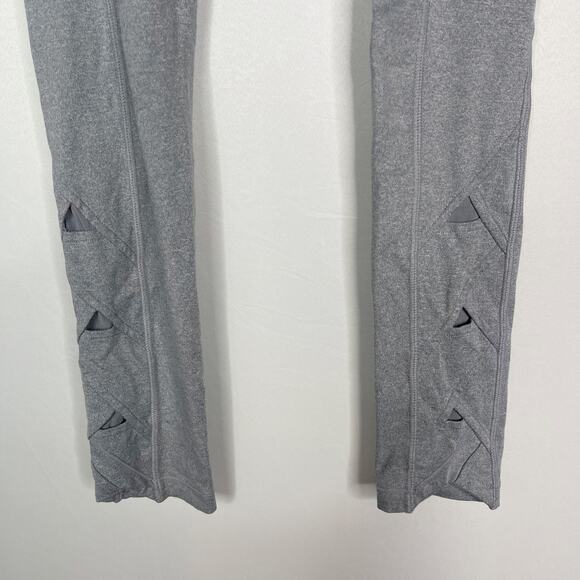 Athleta Girl L 12 Cobblestone Grey Heather Fold You So Tight Activewear Leggings - Picture 3 of 13